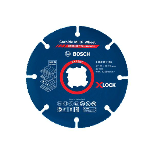 Bosch Expert Carbide Multi Wheel X-LOCK Katkaisulaikka 115 mm, 10-pakkaus