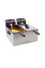 FR 6937 friteerauskeitin, jossa on kaksi keitintä, ruostumaton