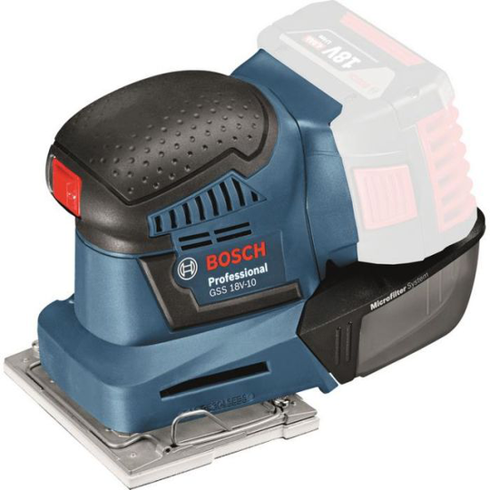 Bosch GSS 18V-10 Epäkeskohiomakone ilman akkua ja laturia