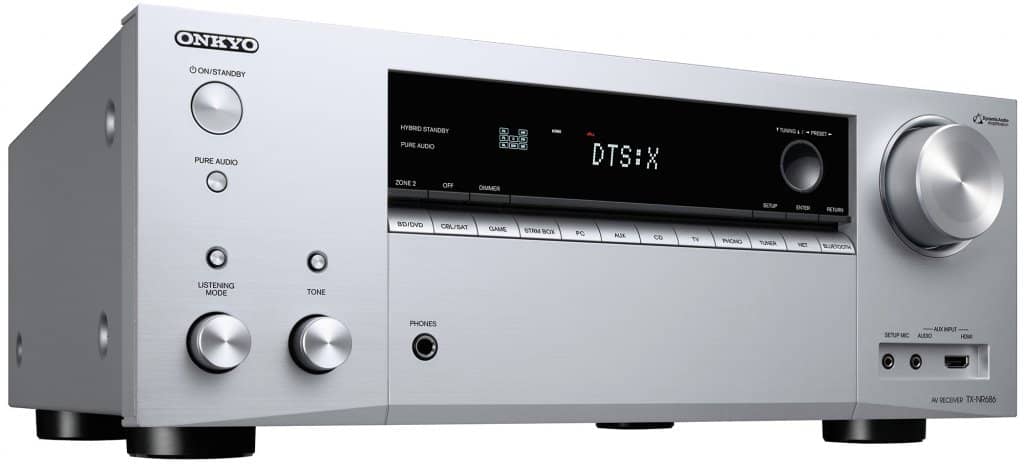 Onkyo TX-NR686 7.2 kotiteatterivahvistin, hopea