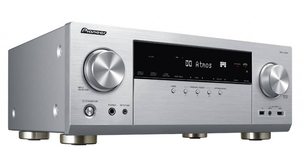 Pioneer VSX-LX304 9.2 kotiteatterivahvistin, hopea