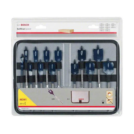 Bosch Self Cut Speed 2608587010 Lattaporanteräsarja 13 osaa