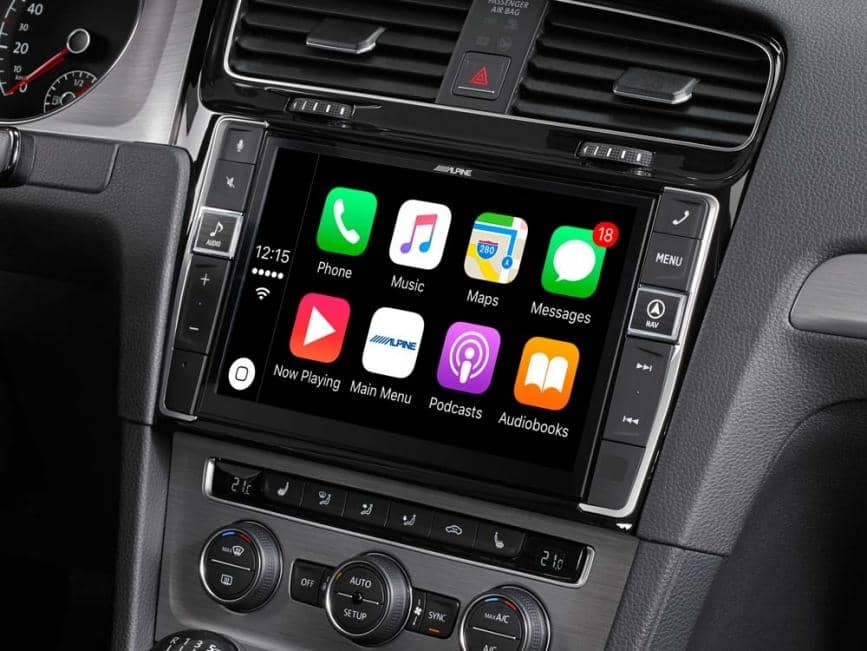 Alpine I902D-G7 2DIN soitin Volkswagen Golf