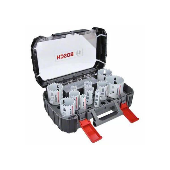 Bosch Carbide Powerchange Reikäsahasarja 13 osaa, 20-76 mm, pituus: 60 mm 20/22/25/32/35/40/44/51/60/64/76