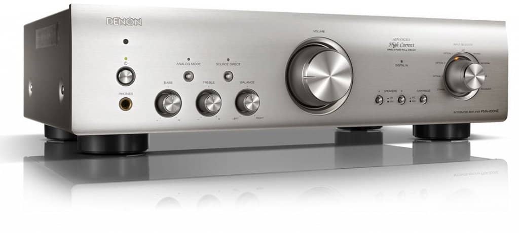 Denon PMA-800NE integroitu stereovahvistin, hopea