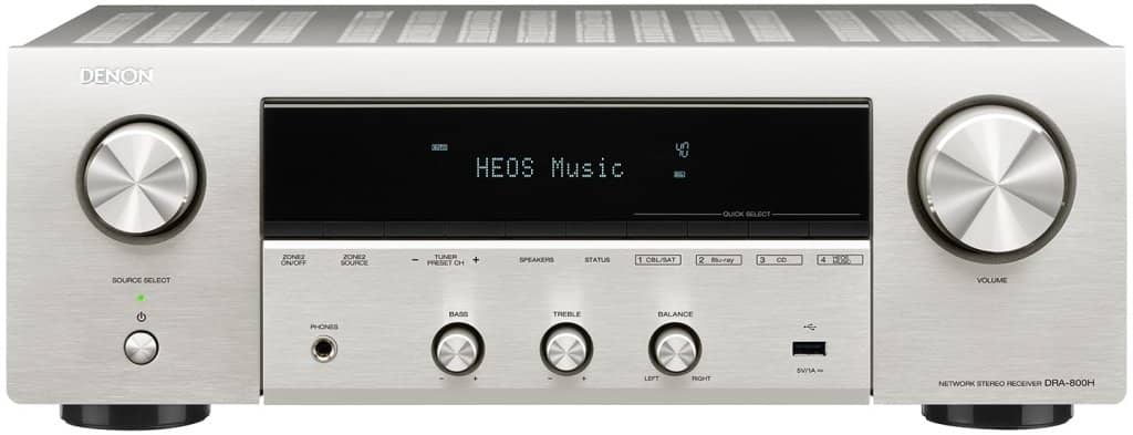 Denon DRA-800H viritinvahvistin, hopea