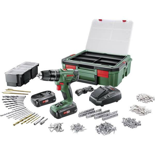 Bosch DIY PSR 1800 LI-2 + SystemBox Porakone-ruuvinväännin sis. akun ja laturin