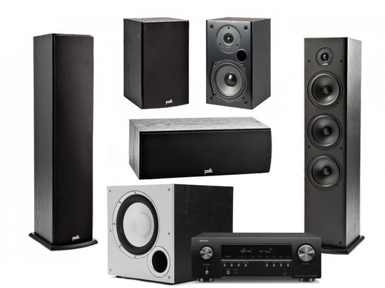 Polk Audio T-series 5.1 + AVR-X1600H kotiteatteri-paketti