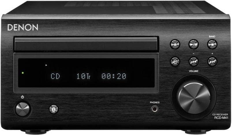 Denon RCD-M41 CD-soitin/vahvistin, musta