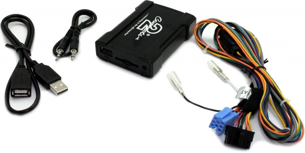 Alfa Romeo autokohtainen USB AUX 3.5mm adapteri