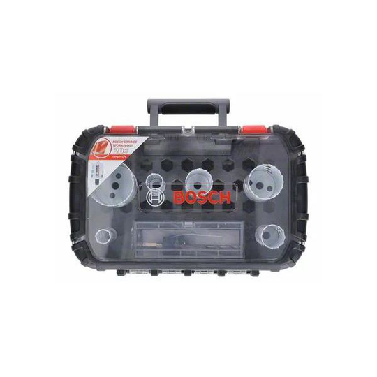 Bosch Carbide Powerchange Reikäsahasarja 8 osaa, 22-68 mm, pituus: 60 mm 22, 25, 35, 40, 51, 68 mm