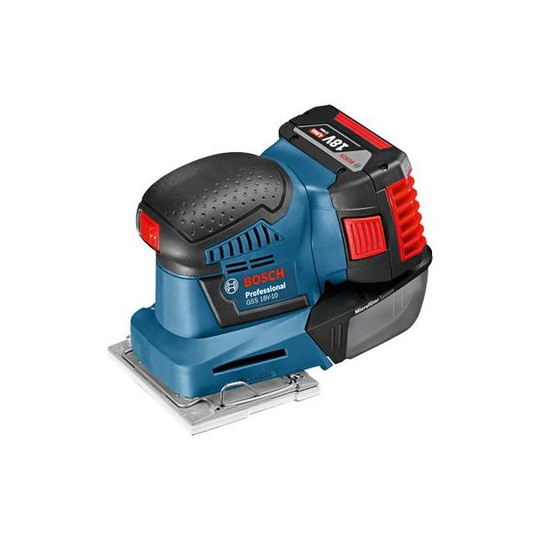 Bosch GSS 18V-10 Epäkeskohiomakone sis. akun ja laturin