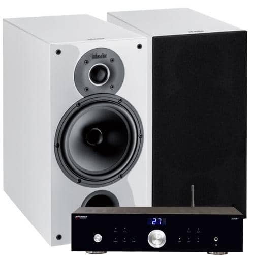 Indiana Line Tesi 262 + Advance Acoustics X-i50BT stereopaketti, valkoinen