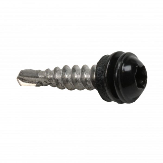 Heco 9620018 Tuulensuojaruuvi 4,8 x 25mm, 100-pakkaus Musta