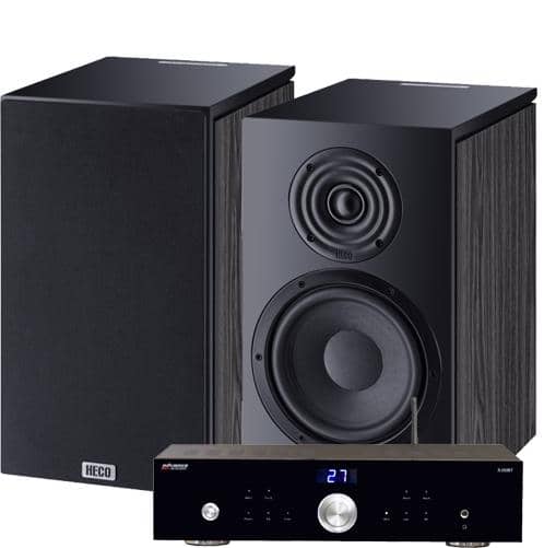 Heco Aurora 300 + Advance Acoustics X-i50BT stereopaketti, musta