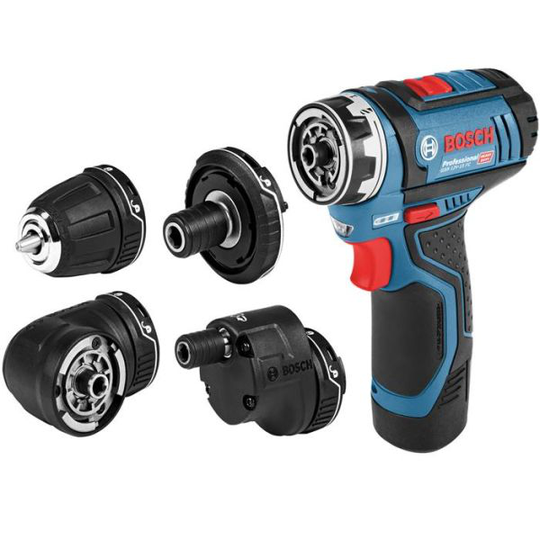 Bosch GSR 12V-15 FC Porakone-ruuvinväännin sis. akun ja laturin