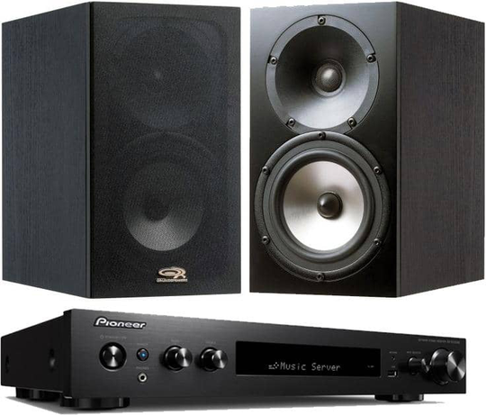 OR-15Hi musta + Pioneer SX-S30DAB stereopaketti