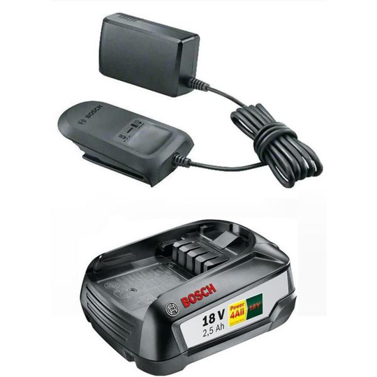 Bosch DIY AL 1810 CV + 2,5Ah Latauspaketti 2,5 Ah akulla ja laturilla
