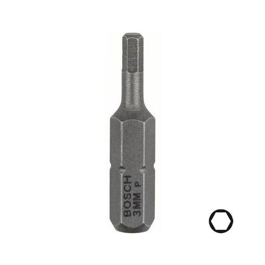 Bosch HEX Ruuvikärjet HEX3 3 kpl 25 mm