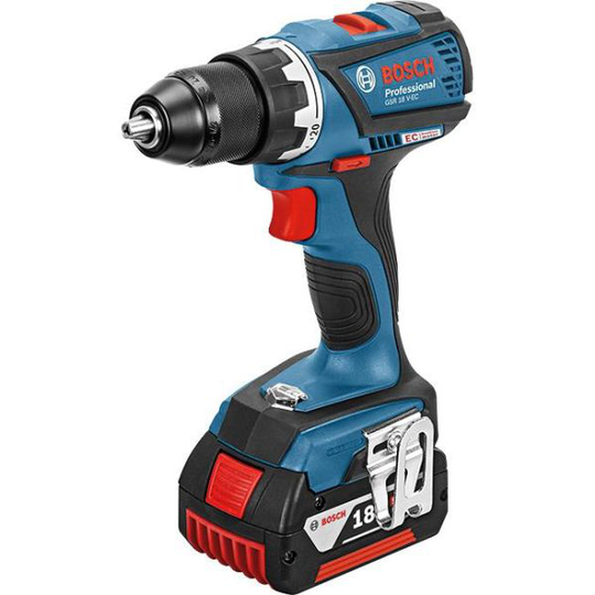 Bosch GSR 18V-EC Porakone-ruuvinväännin sis. akun ja laturin