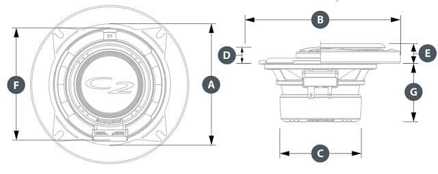 JL Audio C2-400x 4" kaiuttimet