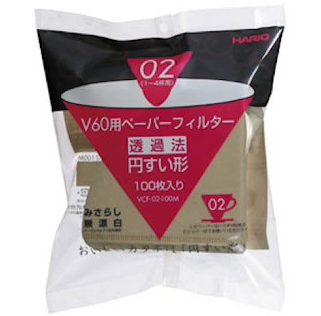 Hario V60 Pappers Filter 2 kuppia