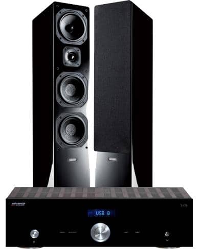 Indiana Line Diva 650 + Advance Acoustics X-i75 stereopaketti, musta