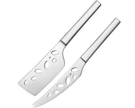 Nuova Juustoveitsisetti 2 osaa kiiltävä Teräs - 24/27,5 cm