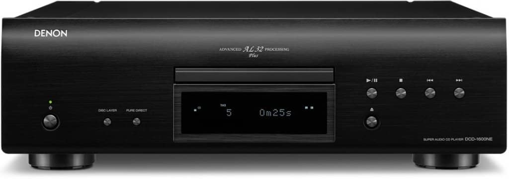 Denon DCD-1600NE CD-soitin (musta)