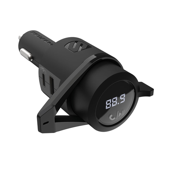 Scosche BTFreq Power Delivery Bluetooth FM-lähetin USB-A ja USB-C latureilla