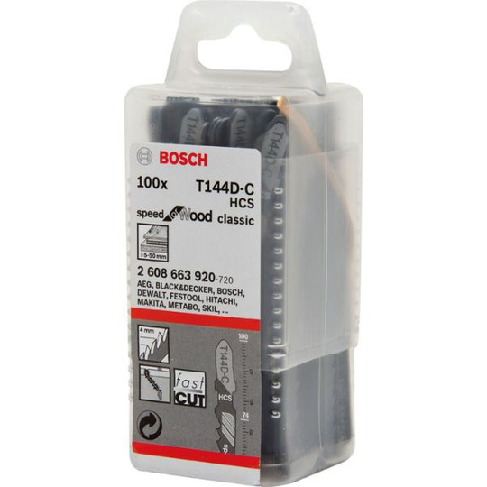 Bosch Speed for Wood Pistosahanterä 100mm, 100 kpl