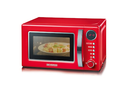 Mikroaaltouuni Retro 700W Punainen