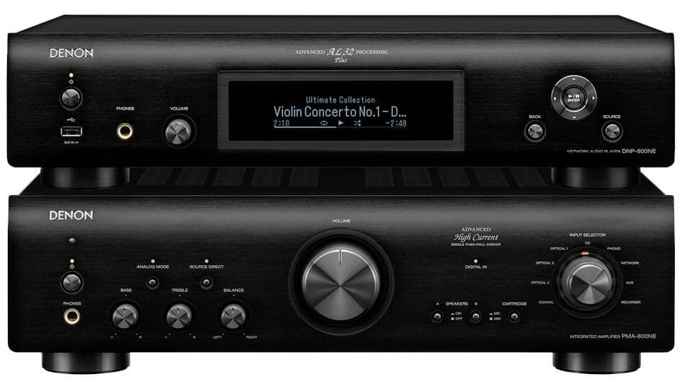 Denon PMA-800 + DNP800 paketti, musta