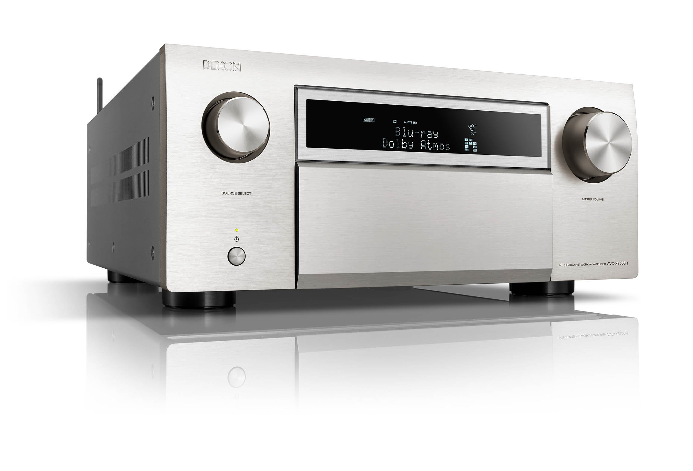 Denon AVC-X8500HA 13.2-kanavainen HDMI 2.1 kotiteatterivahvistin, hopea