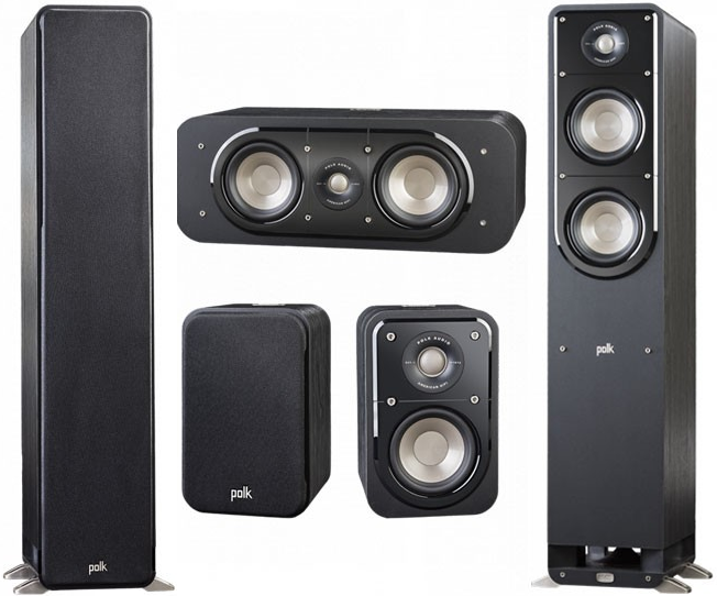 Polk Audio Signature 5.0 kaiutinsarja, musta